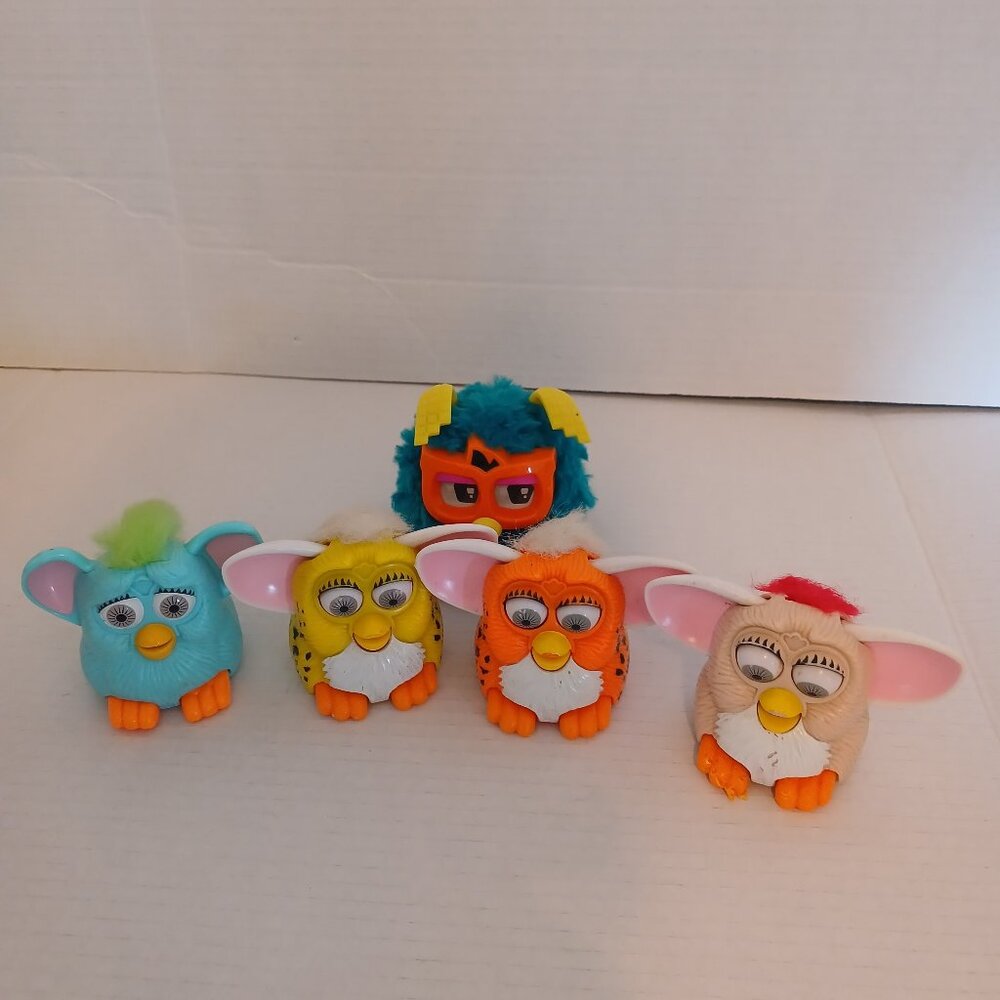 4 Mc Donald FURBY Lot 1998 Tiger Electronics Ltd Set of 4 Collector's Item